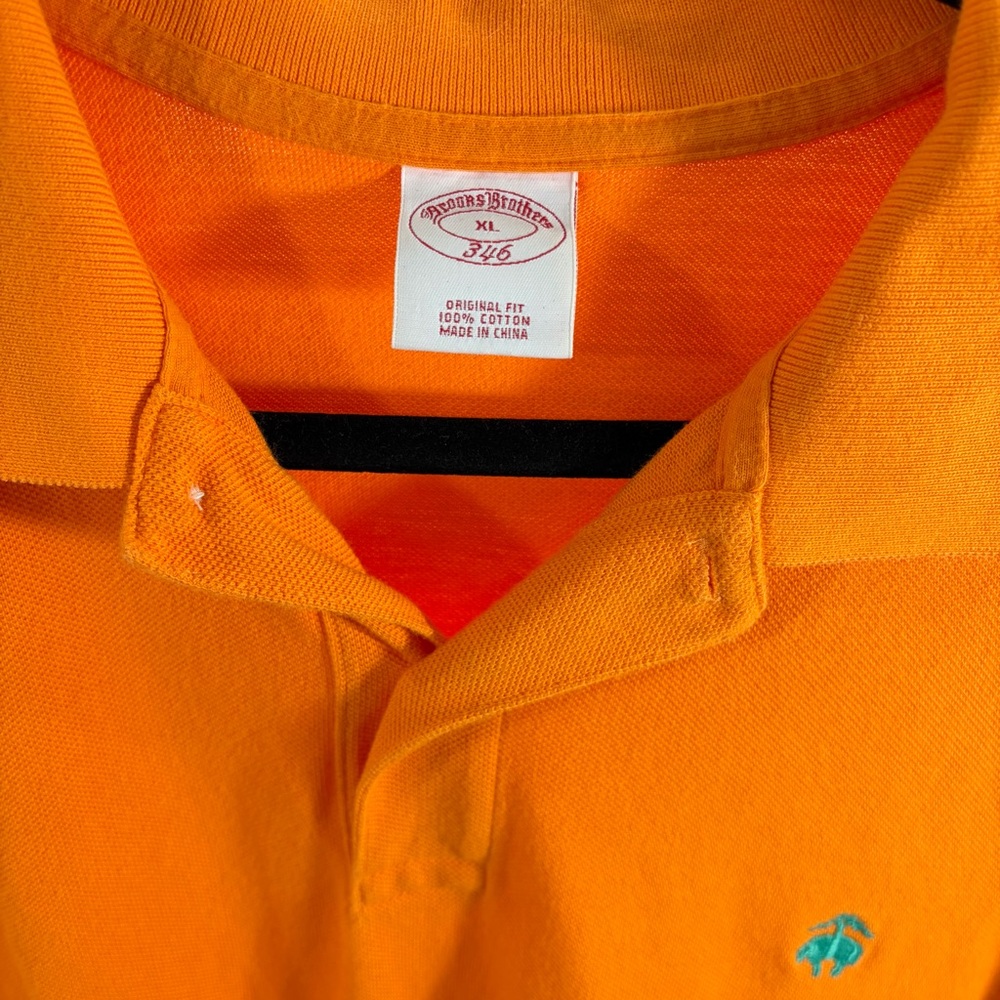 Brooks Brothers Vibrant Orange Polo Shirt - Picture 3 of 6